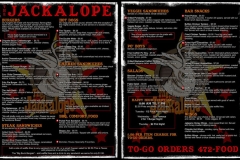 Jackalope Menu