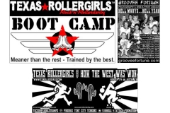 Texas Rollergirls Boot Camp Tshirt Detail